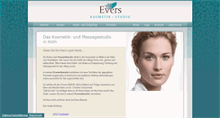 Desktop Screenshot of evers-kosmetikstudio.de
