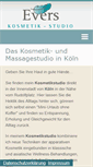 Mobile Screenshot of evers-kosmetikstudio.de
